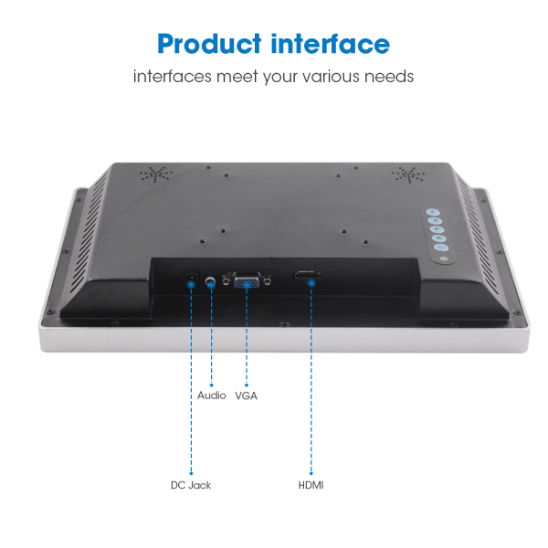 Waterproof IP65 Capacitive Industrial Monitor